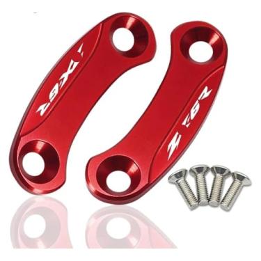 Imagem de BYYINGSUS Tampa do espelho traseiro do para-brisas da motocicleta compatível com ZX-6R 2019-2023 ZX-10R 2016-2023 (vermelho Zx-6r)