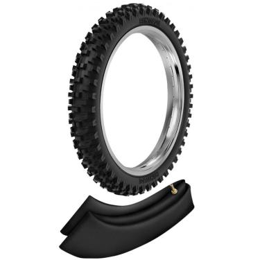 Imagem de Kit Pneu Ttr 125 Crf 150f Trilha Cross 70/100-19 42m Rmx35 Rinaldi + Camara