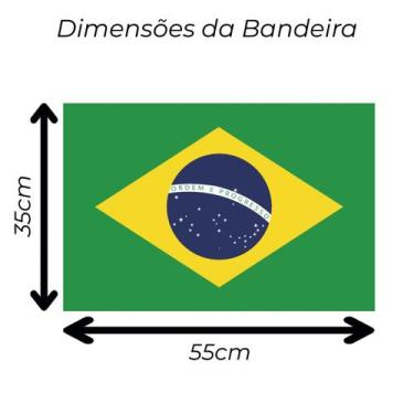 Imagem de Bandeira do Brasil Oficial Seleção Copa do Mundo em Cetim Brilhante - 