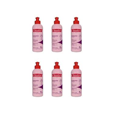 Imagem de Creme Para Pentear Yamasterol 200G Queratina - Kit Com 6Un