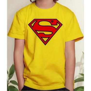 Imagem de Camiseta Camisa Juvenil Infantil Menina Menino Super mann Super Hom em