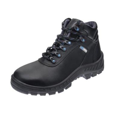 Imagem de Bota de Segurança Couro Antichamas N43 Cor Preto com Cadarço - MARLUVA