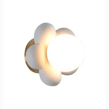 Imagem de Abajur de cerâmica e vidro para casa, arte floral, E27, sala de estar, cabeceira, quarto, hotel, luminária de parede