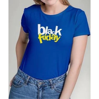 Imagem de Camiseta Camisa Algodão Feminina Masculina Adulto Black Friday Para lo
