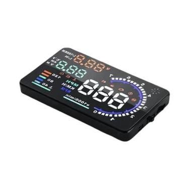 Imagem de Display HUD A8 OBD2 EOBD De 5.5'' Para Carro, Projetor LED No Para-bri