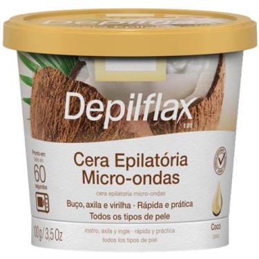 Imagem de Depilflax Cera Depilatória Micro-Ondas Coco 100g