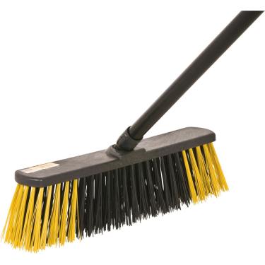 Imagem de Vassoura Gari 37cm 5 Fileira Cepa Plástica Cabo Madeira Plas