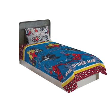 Imagem de Jogo de Cama Solteiro 2 Peças Poliéster Spider Man Lepper