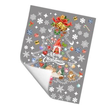 Imagem de Kuntesetty Adesivos para Janelas de árvore de Natal, Decalques para Janelas, Decoração de Natal Autoadesiva para Portas de Vidro