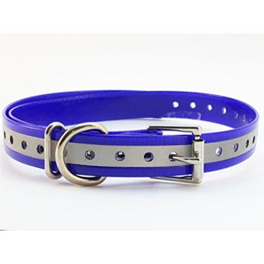 Imagem de Sparky Pet Co Alça De Reposição Para Coleiras Garmin - Coleira Eletrônica Ultradurável 3/4" Largura Treinamento Cães, Antilatidos, Choque, Elétrica E Gps, Comprimento Ajustável 28" (Azul Reflexivo F