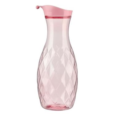 Imagem de Jarra Garrafa Água Geladeira Tampa Cascata 1,2l Premium (Rosa)