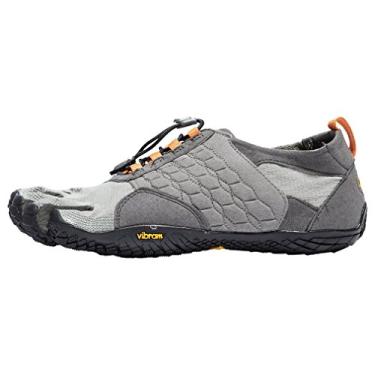 Imagem de Vibram Calçado masculino Trek Ascent multiesportivo para atividades ao ar livre, Cinza/Preto/Laranja, 41 EU/8.5-9.0 M US