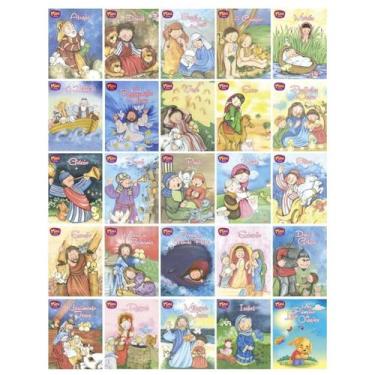 Imagem de Kit Mini Livros C/ 25un Clássicos Histórias Bíblicas Bíblia Ilustraçõe