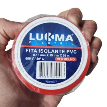 Imagem de Fita isolante 20 m - Vermelho - Lukma