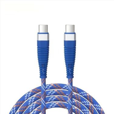 Imagem de Cabo USB C para USB C (0,9 m, 1 unidade), 60 W Tipo C Carregador Rápido para iPhone 16/15 Pro Max/Plus/Pro, para MacBook USBC iPad, Samsung Galaxy S25 S24 S23 (Azul)