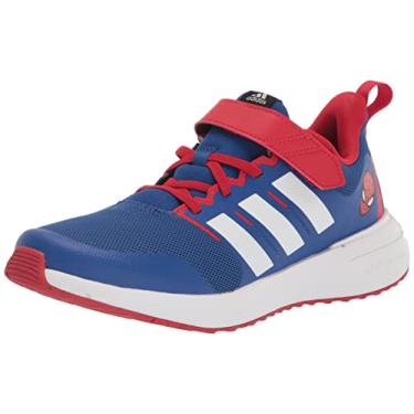 Imagem de adidas Tênis de corrida infantil unissex Fortarun 2.0, Team Royal Blue/Branco/Better Scarlet (Homem-Aranha), 6 Infant