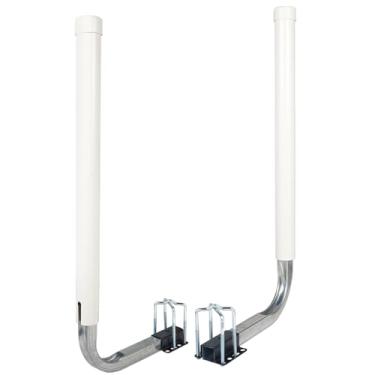 Imagem de Yorovent Guias de reboque de barco 101.6 cm/121.9 cm altura ajustável, à prova de ferrugem kits de guias de reboque de barco de aço galvanizado com tubos de PVC, para barco de esqui, barco de pesca