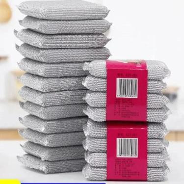 Imagem de Esponjas De Limpeza De Cozinha Sem Riscos 4pcs Escova Para Panelas Len