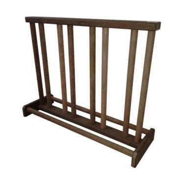 Imagem de Bicicletário Madeira Plástica Maciça Marrom 1m Resistente - LANCI