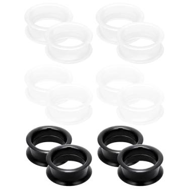 Imagem de Cisyozi 6G - 50 mm de espessura de silicone para orelhas, alargadores, alargadores, alargadores, alargadores de orelha com alargador duplo, calibre de carne, kit de calibres de orelha para mulheres e
