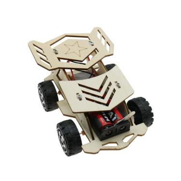 Imagem de Kits científicos: carro de corrida 4WD de madeira DIY STEM para crianças de 8 a 12 anos