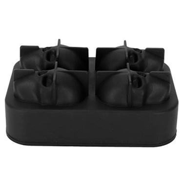 Imagem de Pssopp Molde de Gelo Em Forma de Crânio Silicone, Bandeja Cubos Gelo Reutilizáveis ​​e Resistentes à Temperatura, Design Fácil Limpar e Exclusivo para Festas Bar Escritório Em Casa, Criado a Partir
