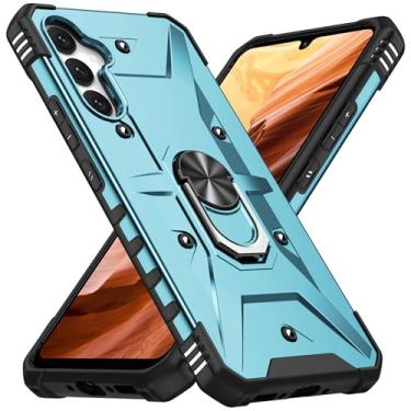 Imagem de SORAKA Capa para Samsung Galaxy A54 5G com suporte para anel,PC rígido e TPU macio,proteção dupla 2 em 1,compatível com suportes magnéticos para carros