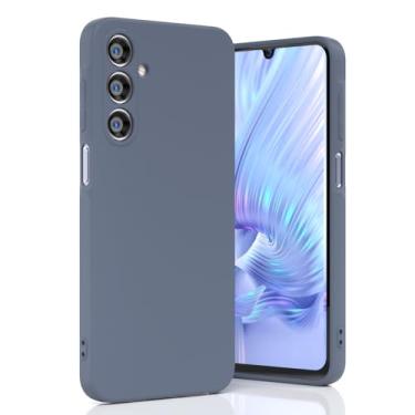 Imagem de Boaixiaen Compatível com Samsung Galaxy A16 5G, capa de telefone à prova de choque de silicone líquido fino macio TPU com proteção total à prova de choque para Galaxy A16 5G de 6,7 polegadas (cinza)