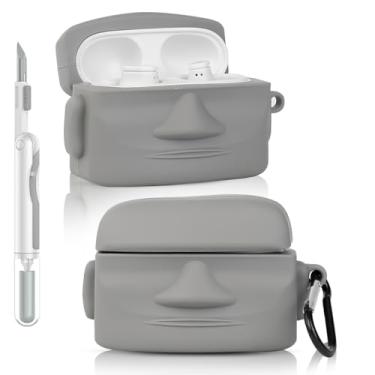 Imagem de Capa para fones de ouvido Beats Studio Buds/Buds Plus | Capa protetora de carregamento de silicone | com kit de limpeza e mosquetão | Design de pele de vários estilos | Capa para meninos meninas