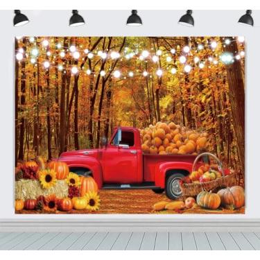 Imagem de ZhrGoflli Cenário de outono, 3 x 2,4 m, outono, floresta, girassol, palheiro, fotografia, outono, dia de ação de graças, tema para festas, retrato, vídeo, sessão de fotos