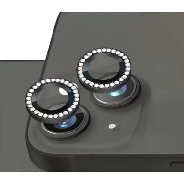 Imagem de Kit de Proteção para Lentes Brilho Strass de Celular  Compatível com i