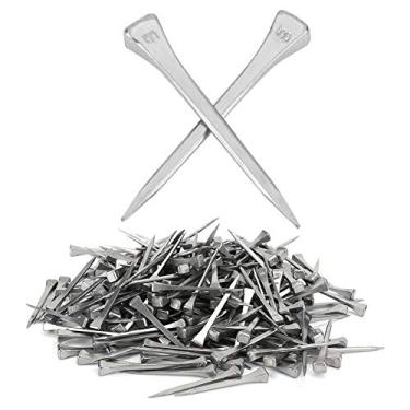 Imagem de Acouto Pregos de Ferradura E5 250 Unidades Pregos de Ferradura de Aço de E5 Fornecimento de Acessórios de Sapato de Acabamento Fino Fixos ou Vidro Suprimentos para Animais de Estimação/Cavalos /