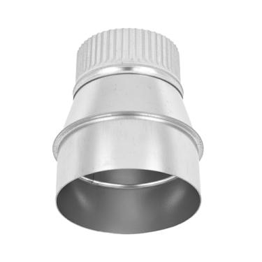 Imagem de ZOWZEA Redutor de duto de 10 a 7,6 cm, redutor de dutos de ar, aumentador, adaptador de duto de ar ou redutor de tubo de metal redondo para sistemas de ventilação de banheiro e cozinha