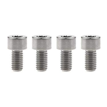 Imagem de Wanyifa Titanium Ti M8 x15 20 25 30 35 40 45 50 60 m 1,25 mm Pitch Hex Allen parafusos pacote com 4 (cabeça quadrada M8 x 15 mm, titânio normal)
