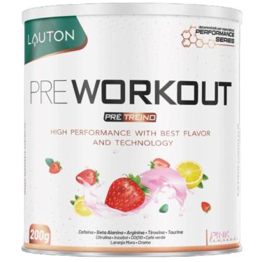 Imagem de Pre Treino Cafeina Beta Alanina 200g Pink Lemonade - Lauton-Unissex
