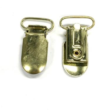 Imagem de Fecho Jacaré 20 mm Ouro – Pacote com 10 peças - Ideal para Aviamentos de Bolsas, Artesanato e Bijuterias