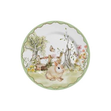 Imagem de Jogo de sobremesa pascoa magic easter c/6 pratos 1 linha