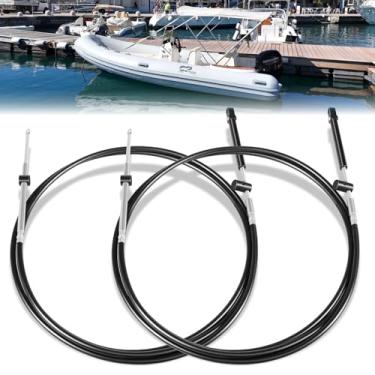 Imagem de Camoo 2 peças Gen1/Gen2 cabos de aceleração e câmbio de barco para motor de popa Mercury MerCruiser Marine Force, substitui a peça-CCC179xx/CC189xx(Gen 1, 3 m)