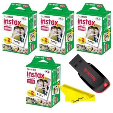 Imagem de Fujifilm Instax Mini filme instantâneo para câmera, pacote duplo (80 folhas)