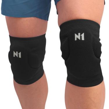 Imagem de Joelheira N1 Sports Slide 2 Com Proteção - 1 Par Preta-GG