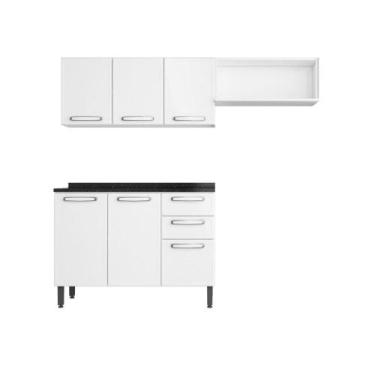 Imagem de Cozinha Compacta em Aço 6 Ptas 2 Gavetas Evidence Bertolini