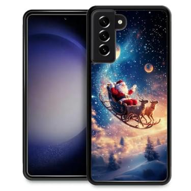 Imagem de DAIZAG Capa compatível com Samsung Galaxy S23 Plus, trenó de Natal, antiqueda, à prova de arranhões, capa protetora com padrão personalizado