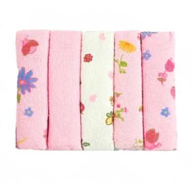 Imagem de TOALHINHA DE BOCA INFANTIL BEBE CRIANÇA MENINA ROSA