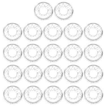 Imagem de PATIKIL Discos de encadernação de livros de plástico de 28 mm, pacote com 22 discos de expansão de disco, anéis para fichário para agenda de caderno DIY, branco brilhante