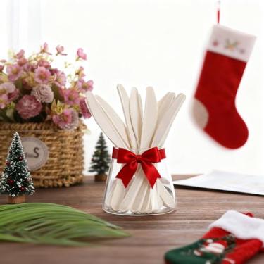 Imagem de Conjunto de talheres descartáveis com 25 peças – conjunto de facas perfeito para festas, casamentos e uso diário