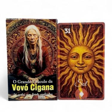 Imagem de O Grande Oráculo da Vovó Cigana Baralho 36 cartas e Manual