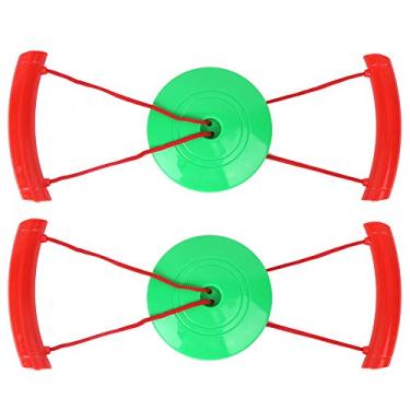 Imagem de Ainoli 2 peças crianças puxando bolas brinquedos fitness exercício criança expansor de peito exercício puxar placa (Verde)
