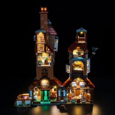 Imagem de Hilighting Kit de luzes LED atualizado compatível com Lego The Burrow – conjunto de montar edição de colecionador, decoração de luzes compatível com Lego 76437 (modelo não incluído)