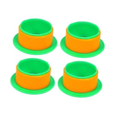 Imagem de oshhni Dispensador de filme stretch com 4 puxadores para movimentação de rolos de filme stretch, máquina compacta de embalagem retrátil, alças para paletes, 76mm, Laranja Verde