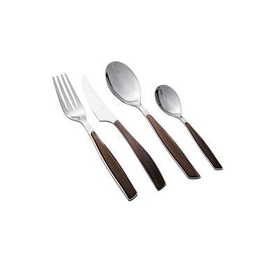 Imagem de Jogo Talheres 24 peças Inox Jantar Tabaco Glamour Bugatti